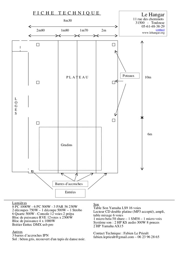 FICHE TECHNIQUE HANGAR