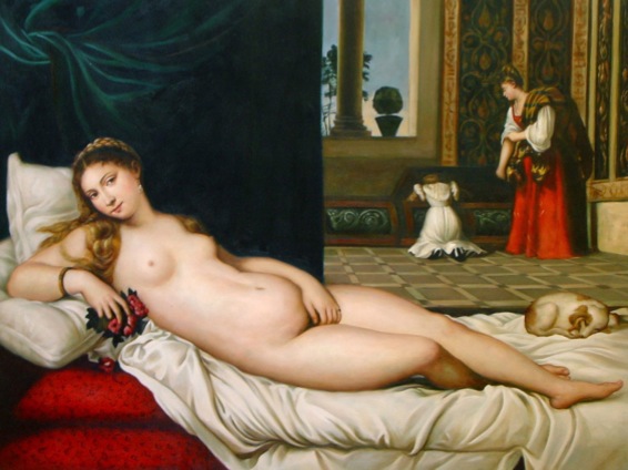 titien-la-venus-d-urbin-peinture-beaux-tableaux-belle-galerie-art-decoration-interieure-cadeau-anniversaire-meilleur-prix-qualite-www.reproduction-grands-peintres.com